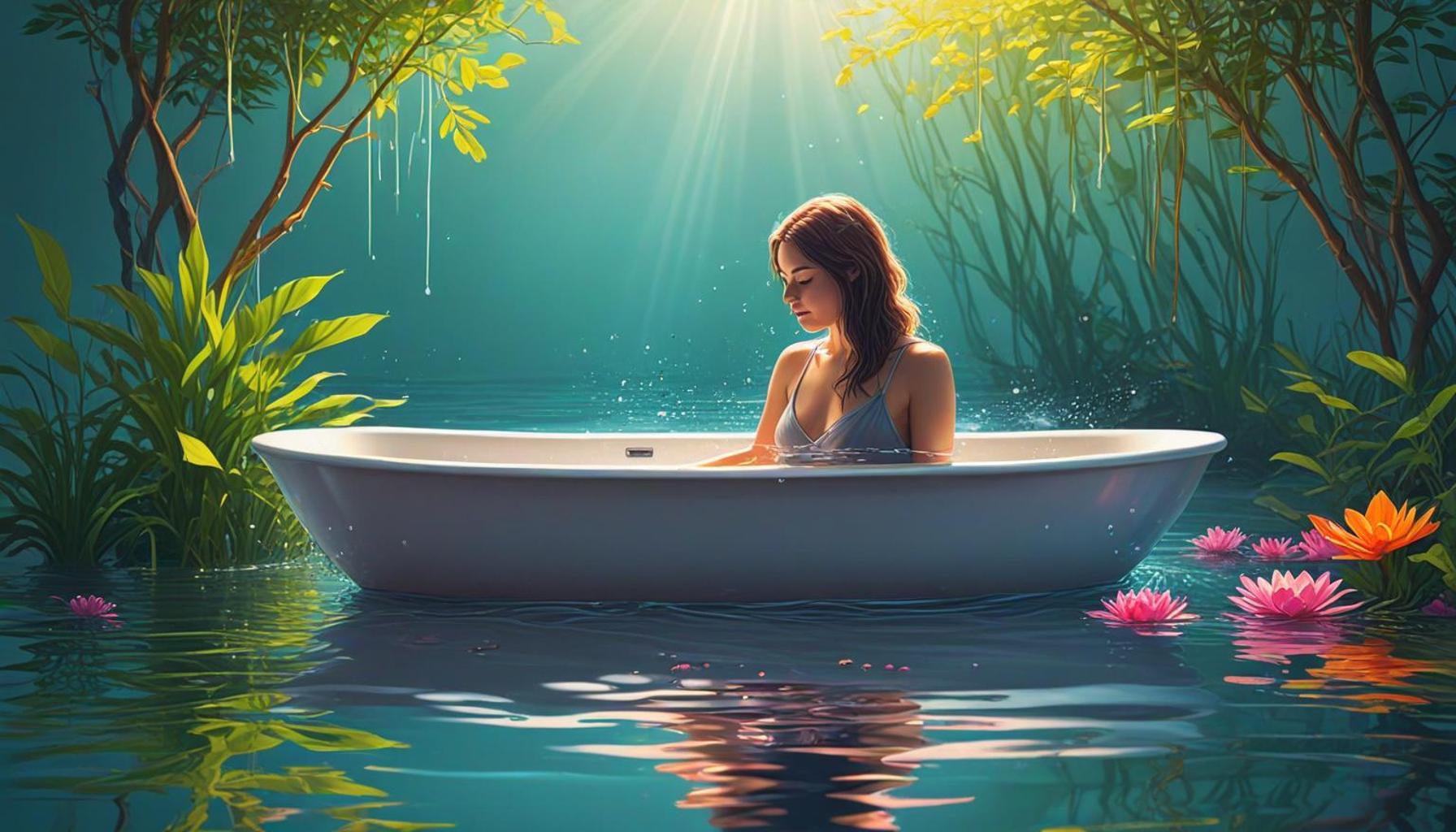 Reflection in Water: Using Guided Meditations to Deepen Mindfulness in the Bath