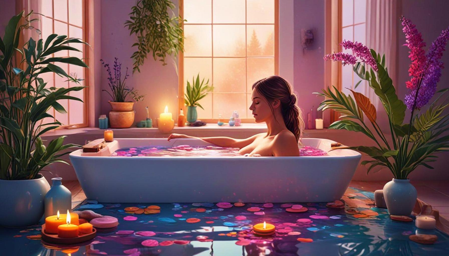 Integrating Aromatherapy into Bath Meditation to Enhance Stress Reduction