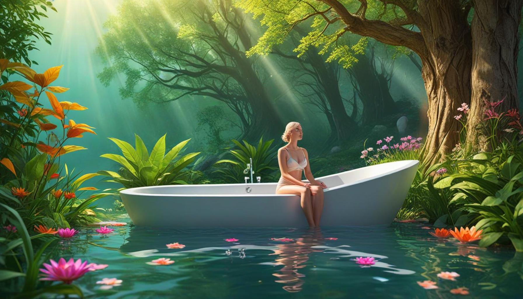 The Role of Connection with Nature in Bath Meditation for Stress Relief